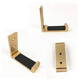 Opvouwbare Hoofdtelefoon Houder Wandbevestiging - Aluminium Wandhanger met Sterke Plakband en Schroeven - Voor Alle Hoofdtelefoons — thumbnail 5