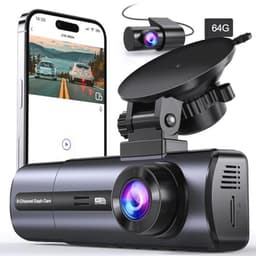 Dashcam 3-kanaals 1080P voor en binnen met auto — thumbnail 1