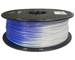 Temperatuur Veranderend PLA Filament 1.75mm Kleur Blauw naar Wit 1KG voor 3D Printer