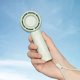 Draagbare vleugelloze mini-ventilator met 5 snelheden en 16 uur koeling — thumbnail 2