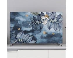 Universele TV-stofhoes met elastische rand - stofwerend voor flatscreen, curved en wandmontage tv's - Chinese bladmotieven voor binnen