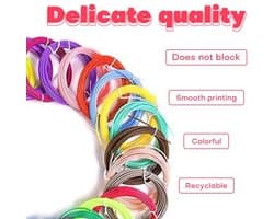 3D-printpen Filament 1,75 mm - 20 Kleuren - Perfect voor Kinderen