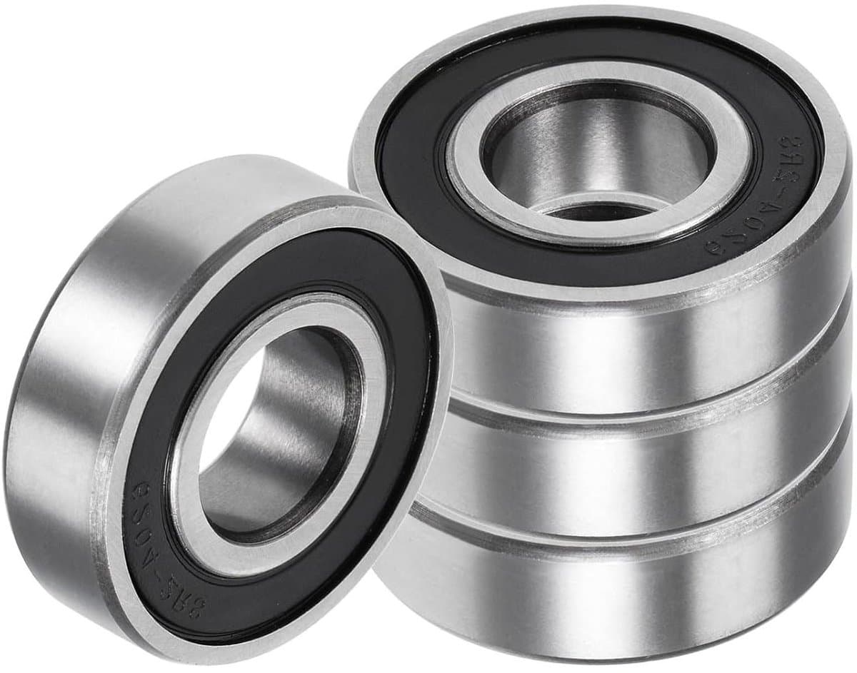 EGoods - Diepe groefkogellagers 6204Rs - 20 x 47 x 14 mm - chroomstaal lagers voor machines - set van 4 — afbeelding 1