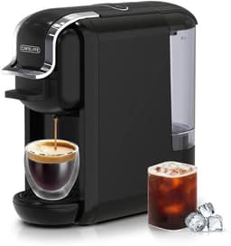 Vedder House - Koffiezetapparaat Cups - 4 in 1 - Zwart - Warme en koude dranken - Koffiemachine - Koffiepadmachine — thumbnail 1