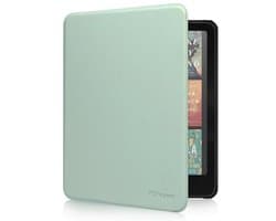 Slanke Beschermhoes voor 7-Inch Kindle Paperwhite 12e Gen en Kindle Colorsoft met Auto Sleep/Wake - Agave Groen