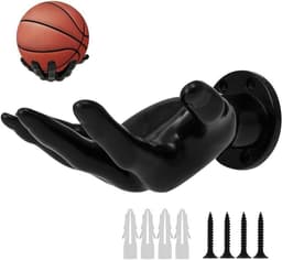 Allecta - Creatieve Wandhouder voor Ballen, Sleutels, Koptelefoon en Meer met Balhouder en Kunststof Haken - Veilig en Stabiel Montage Systeem — thumbnail 1