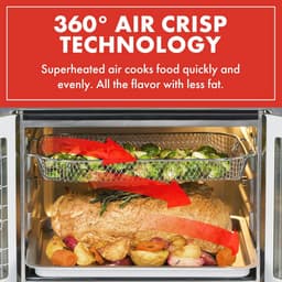 Extra grote Franse deur airfryer met oven, 24 kookfuncties en digitale bediening, 26QT capaciteit — thumbnail 2