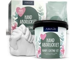 Handafdrukset voor koppels en familie – gipsafdrukset voor handen – gips handafdruk cadeau voor huwelijks- en jubileumgeschenken