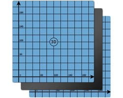 Verwisselbare magnetische 3D-printer bouwoppervlak - Flexibel verwarmd bed 235 x 235 mm