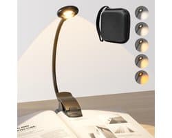Ibenzoa® Flexibele leeslamp met klem en oplaadbare USB-C functie voor boeken