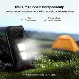 DOOGEE V Max LR 5G - Robuuste Smartphone - Robuuste Telefoon - 36 GB RAM + 512 GB ROM - Met 40 m laserdetectie - 20500 mAh/45 W - MTK 7300 - 6,78 inch FHD+120 Hz - 200 MP+32 MP camera - 1200 LMkampeerlamp - 3 kaartsleuven - WiFi 6E - NFC - Zwart — thumbnail 5