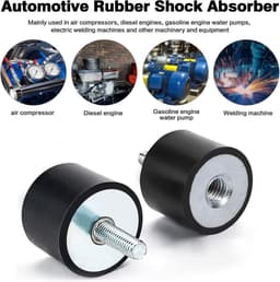 4x Anti-Vibratie Rubber Silentblock M8 Schokdemper met Bout voor Airco en Machine Trillingen — thumbnail 3