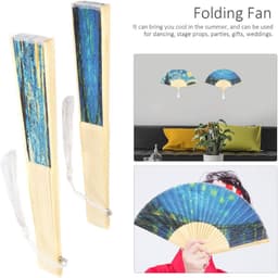 Opvouwbare Handventilator Set met Bloemenprint voor Dansen en Decoratie — thumbnail 3