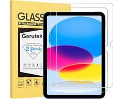 2 Stuks Geharde Glas Bescherming voor iPad 10e Generatie 2022 - 10,9 inch - Krasbestendig - 9H Hardheid - 2,5D Displayfolie