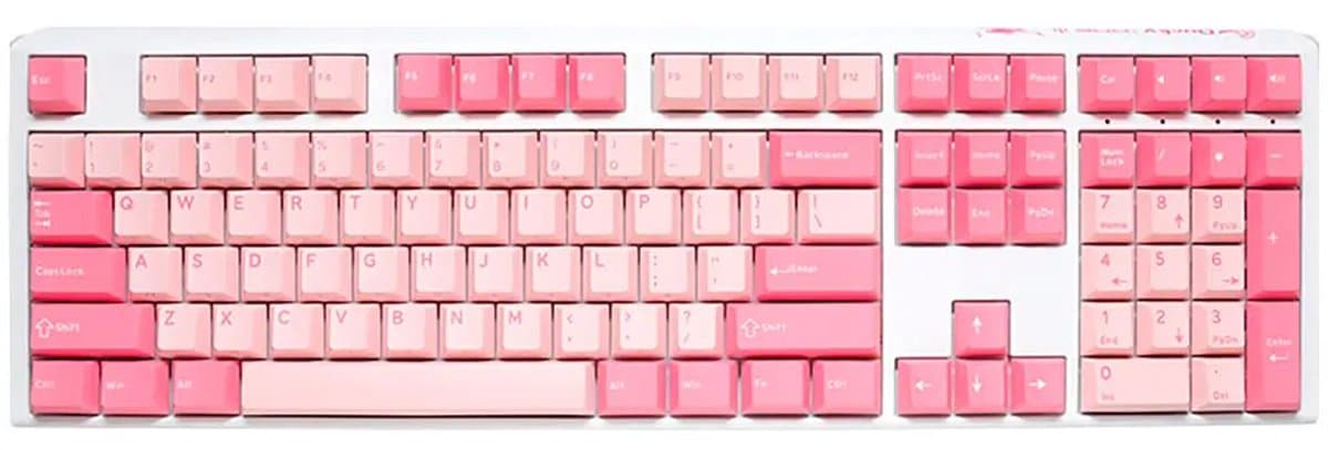 Ducky ONE 3 Gossamer Pink - Toetsenbord - full-size - US-layout - roze — afbeelding 1