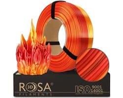 3D Printer Filament - Printmateriaal Spoel - Hobby Projecten - Zijdeglans Afwerking - 1 kg - Multikleur Regenboog