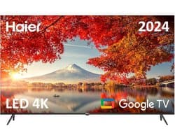 LED Smart Televisie - UHD TV - Thuis Entertainment - Google TV Assistent - 55 Inch - Zwart