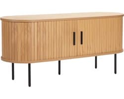 Tv-kast met poten - Opbergkast Media - Woonkamer Inrichting - Boho Stijl Design - 120 cm Breed - Beige