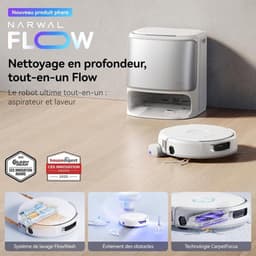 NARWAL FLOW - Robotstofzuiger en dweil met station - 22.000 Pa - DualFlow Anti-Tangle Huisdierhaar - FlowWash Wassysteem — thumbnail 2