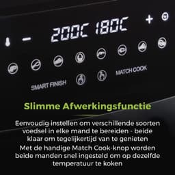 Dubbel Mand Airfryer 9L met 10 Voorgeprogrammeerde Instellingen en 1800W Vermogen — thumbnail 3