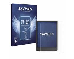 Savvies - Screenprotector voor PocketBook InkPad 4 - Folie Beschermfolie transparant 6 Stuks