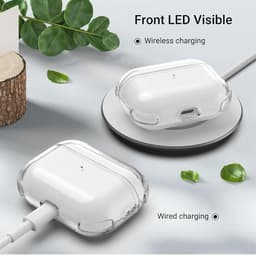 Allecto- Beschermhoes voor Airpods Pro - TPU - Schokbestendig - Transparant - Ultadun - Krasbestendig - Clear Cover - Geschikt voor Airpods Pro - Blauw. — thumbnail 2