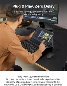 Draagbare Externe Monitor 15.6 Inch Full HD Touchscreen — thumbnail 5