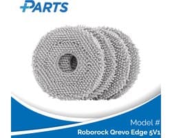 Roborock Qrevo Edge 5V1 Dweilpads (4 Stuks, Plus.Parts® alternatief voor 8.02.0246)