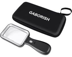 Oplaadbaar Vergrootglas met Licht (10x Vergroting) voor Lezen en Inspectie