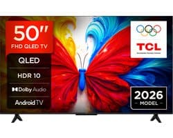 TCL S5L 50S5L tv 127 cm (50") 4K Ultra HD Smart TV Wifi Zwart 300 cd/m²