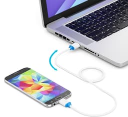 Micro USB 3.0 Kabel - Datakabel Laadkabel - Externe Harde Schijven - Tot 5 Gbit/s - 30 Centimeter - Wit — thumbnail 5