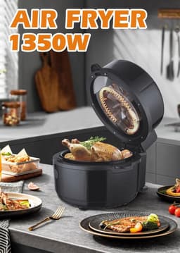 Heteluchtfriteuse - Slimme Tafeloven - Gezond Koken - 6 Voorgeprogrammeerde Menu's - 5.5 Liter Inhoud — thumbnail 2