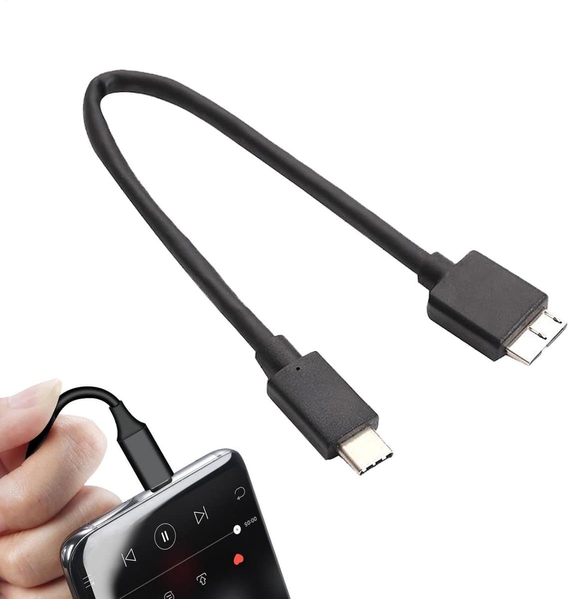 Externe Harde Schijf Kabel - USB C Kabel - Snelle Data Overdracht - Hoge Snelheid 5 Gbps — afbeelding 1