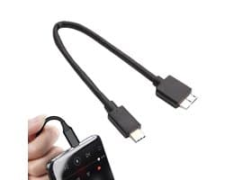 Externe Harde Schijf Kabel - USB C Kabel - Snelle Data Overdracht - Hoge Snelheid 5 Gbps