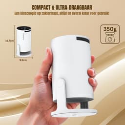 SVN® Draagbare beamer - Beamer - Projector - Mini Beamer - Wit -10cm x 9cm x 16cm — thumbnail 2