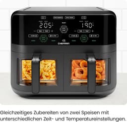 Heteluchtfriteuse - Airfryer - Gezond Frituren - Met Kijkvenster - 3 Liter Capaciteit - Zwart — thumbnail 3