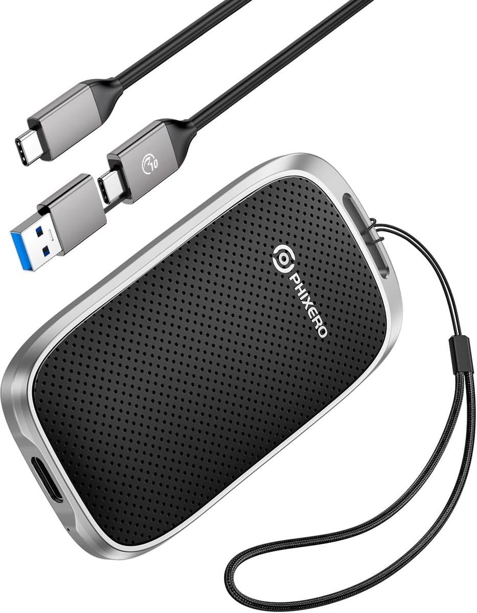 Draagbare SSD 2TB Zwart Hoge Snelheid — afbeelding 1