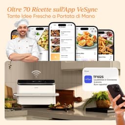 Grote Heteluchtfriteuse 10 Liter met Dubbele Mand, 7-in-1, 2800W, Voor Gezond Frituren — thumbnail 5