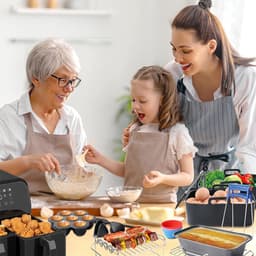Airfryer Accessoires Set - Geschikt voor Ninja Foodi AF300EU, AF400EU -19-Delige Heteluchtfriteuse Accessoireset — thumbnail 2