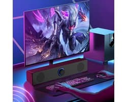 USB PC Speakers met 3.5mm AUX voor Desktop en Laptop - Draagbare Mini Soundbar met 3D Stereo