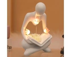 Decoratieve Boekenlamp met Drie LED Tulpen voor Sfeerverlichting