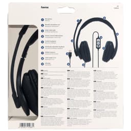 PC-Office-headset HS-USB300, stereo, zwart — thumbnail 4