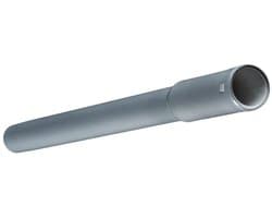 SQOON® Zuigbuis 32 mm aluminium - Lengte 50 cm - Universeel met kunststof bus - Lichtgrijs - Geschikt voor diverse stofzuigers - Ergonomisch & lichtgewicht schoonmaakhulpmiddel – Minder belasting, meer schoonmaakcomfort