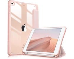 Hybride Beschermhoes met Transparante Achterkant voor iPad Mini 4 en 5 - Slagvast en Automatisch Wekken/Slapen