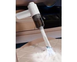 Mini Stofzuiger Voor Thuis - Draadloze Bureaureiniger - Kleine Handstofzuiger - Krachtige Zuiging - Oplaadbaar En Draagbaar - Geschikt Voor Toetsenborden, Huiselijk Gebruik En Autostoftreiniger (Wit)