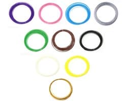 Set van 10 ABS Filamenten voor 3D Printer en Pen (1,75 mm, 100m totaal)