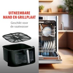Alpina 9L 1800W Airfryer - Extra Grote Capaciteit - Digitale Timer en Temperatuurregeling - Snelle Luchtcirculatie — thumbnail 3