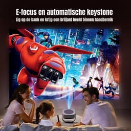 Aurixi® Mini beamers - Projector - Mini beamer - Wit - ‎25cm x 23cm x 20cm — thumbnail 3