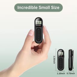 Radio - FM Radio - Draagbare Oplaadbare Zakradio met LCD Display en Belt Clip - Voor Joggen en Wandelen - Zwart — thumbnail 5