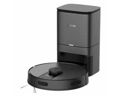 EZVIZ RE4 Plus - Robotstofzuiger met Dweilfunctie, 4000Pa Zuigkracht, Automatisch Leegstation, Navigatie & Obstakelvermijding - Compatibel met Google Assistant & Alexa - Zwart